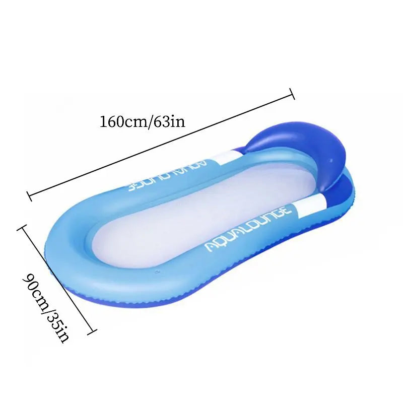 1pc Inflatable Floating Bed; Water Hammock Lounger For Summer Swimming Pool Party Doba