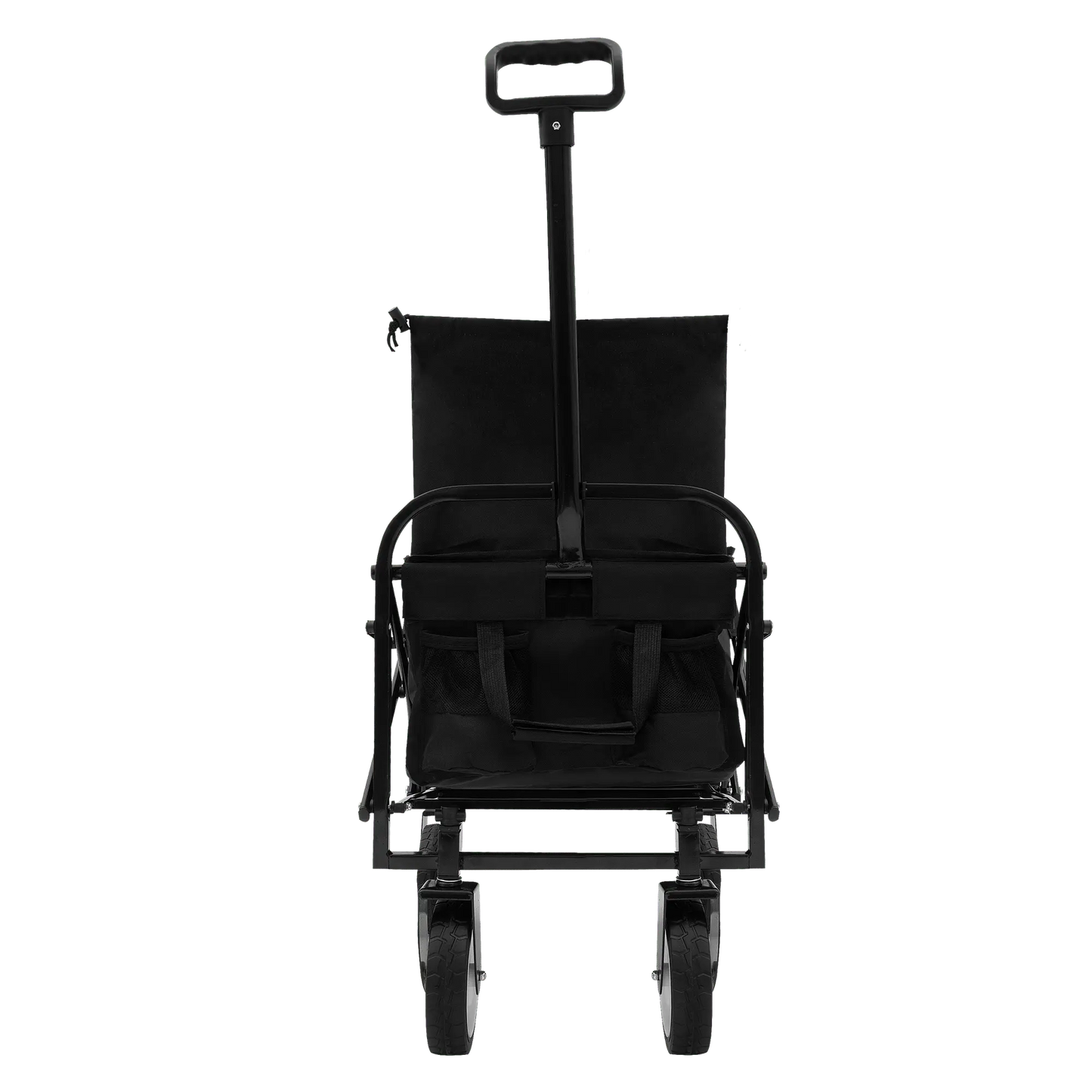 Collapsible Foldable Wagon Cart Beach Wagon Heavy Duty Utility Cart Utility Wagon Grocery Cart for for Camping Shopping Sports Gardeing Fishing Supports 225lbs ,All-Terrain Wheels black Doba