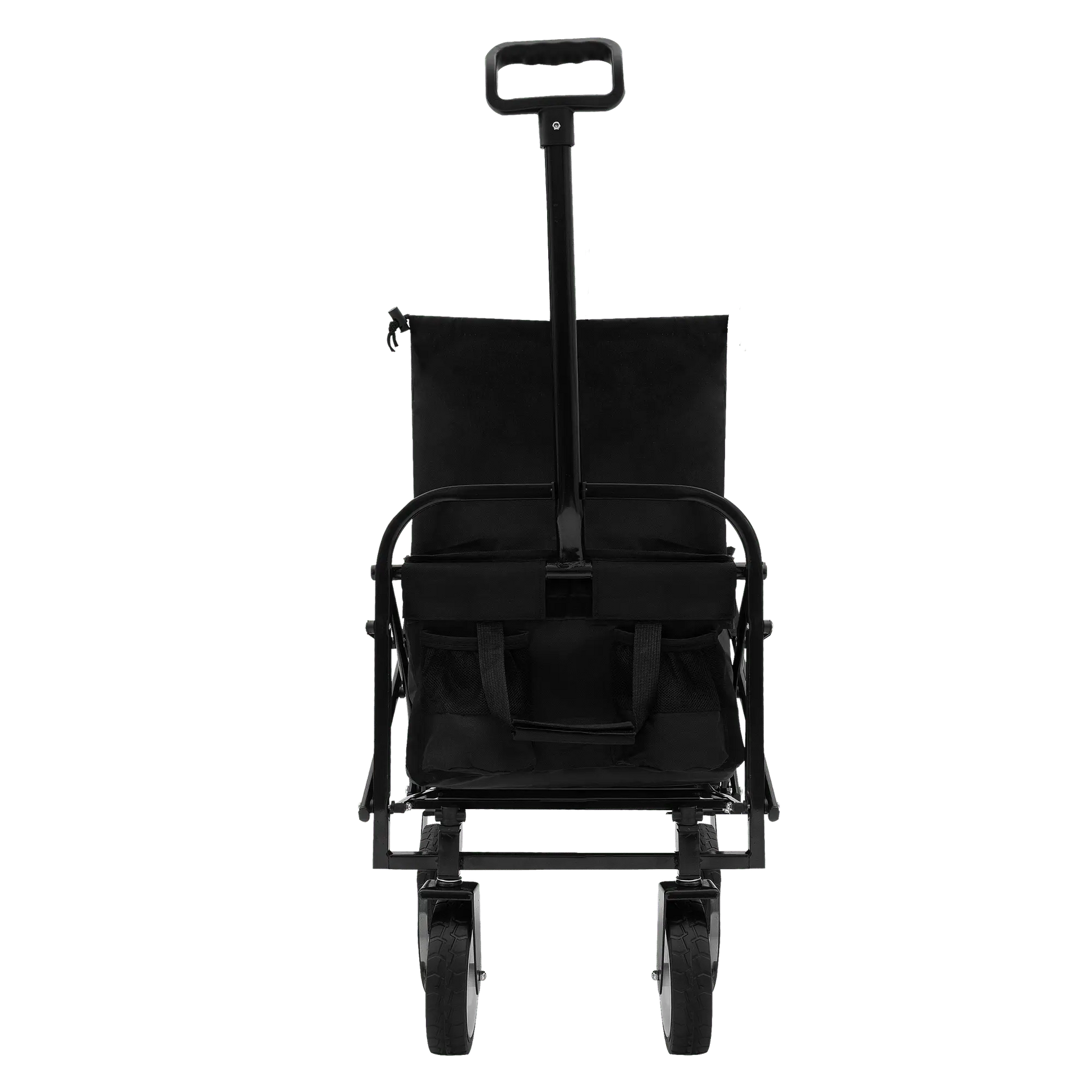 Collapsible Foldable Wagon Cart Beach Wagon Heavy Duty Utility Cart Utility Wagon Grocery Cart for for Camping Shopping Sports Gardeing Fishing Supports 225lbs ,All-Terrain Wheels black Doba