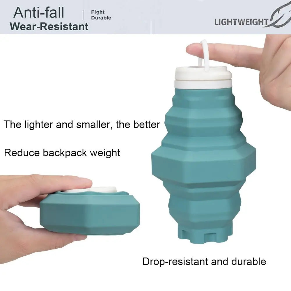 Silicone Folding Cup Foldable Collapsible Telescopic Water Bottle Outdoor Travel Children Cups Teacups Ware Jug Drink Water Copa Doba