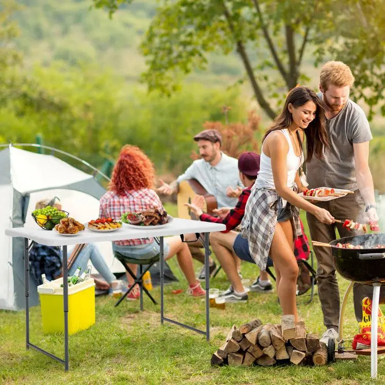 3-Level Height Adjustable Folding Table Doba