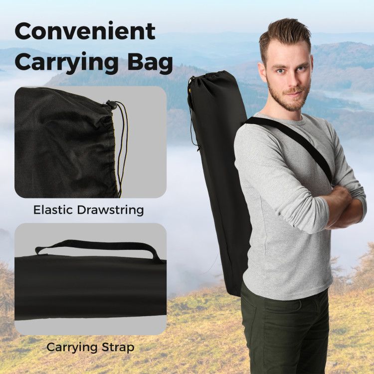 Folding Camping Chair with Footrest Camping Lounge Chair with Carry Bag Doba