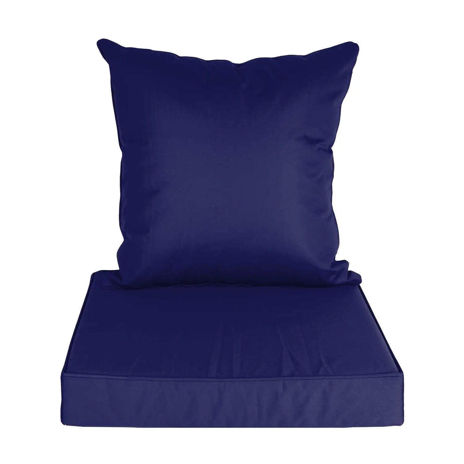 Outdoor Seat Cushion Set Waterproof Patio Furniture Cushion and Back Pillow Fade Resistant Deep Seat Set Chair Pad with Removable Cover for Chair Sofa Couch Doba