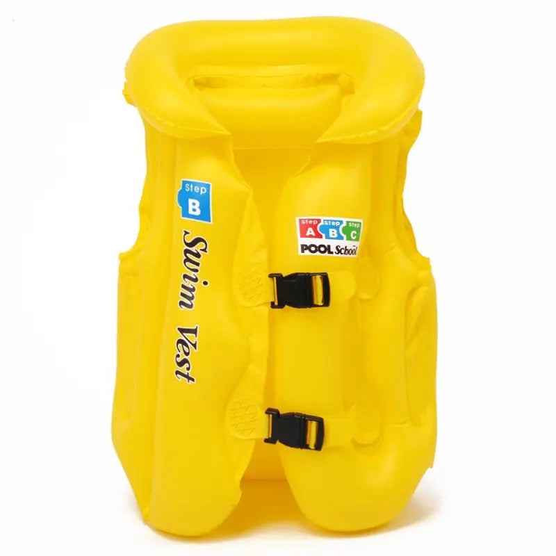 Swim Vest For Kids ; 4-12 Years Old Inflatable Swimming Floaties With Adjustable Safety Buckle & Dual Airbags For Boys Girls; Water Vest For Pool; Beach; Lake & Ocean Doba