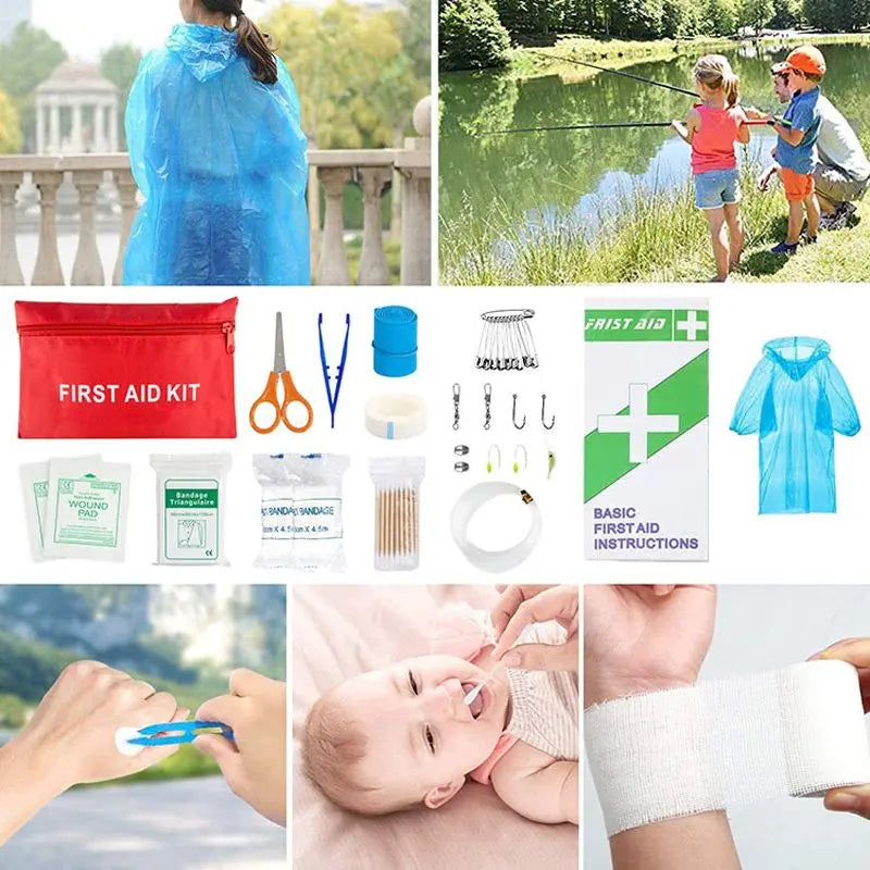 Outdoor SOS Emergency Survival Kit Multifunctional Survival Tool Tactical Civil Air Defense Combat Readiness Emergency Kit Doba