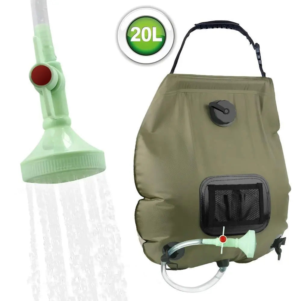 Outdoor Solar Concentrating Bath Bag Portable Shower Bag 20l Camping Shower Bath Water Bag Doba