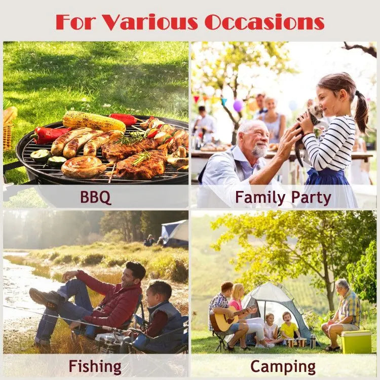 Folding Camping Table with Storage Organizer Doba