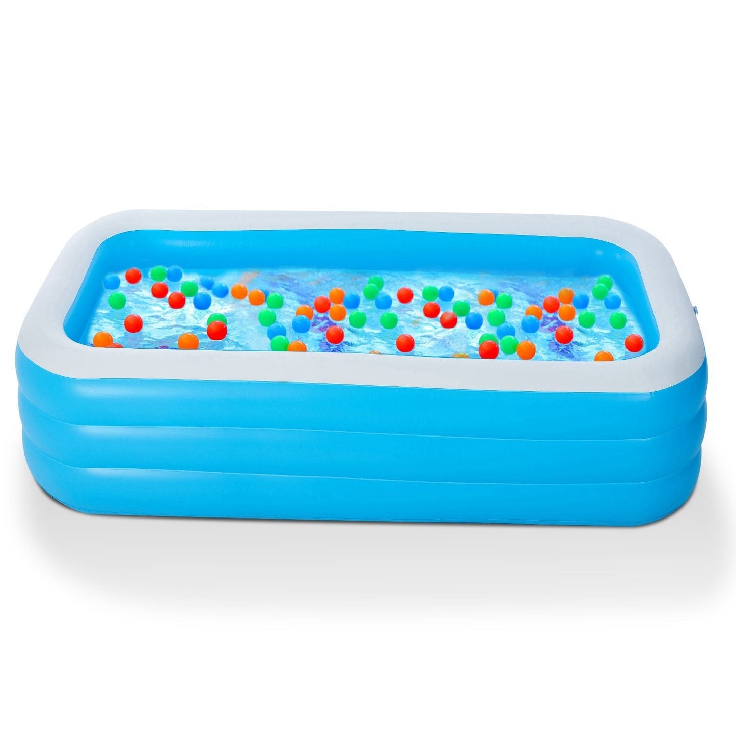 Inflatable Swimming Pools Family Swim Play Center Pool Blow up Kiddie Pool for Family Inflatable Lounge Pool for Kids Baby Adult Inflatable Water Ball Pool Doba