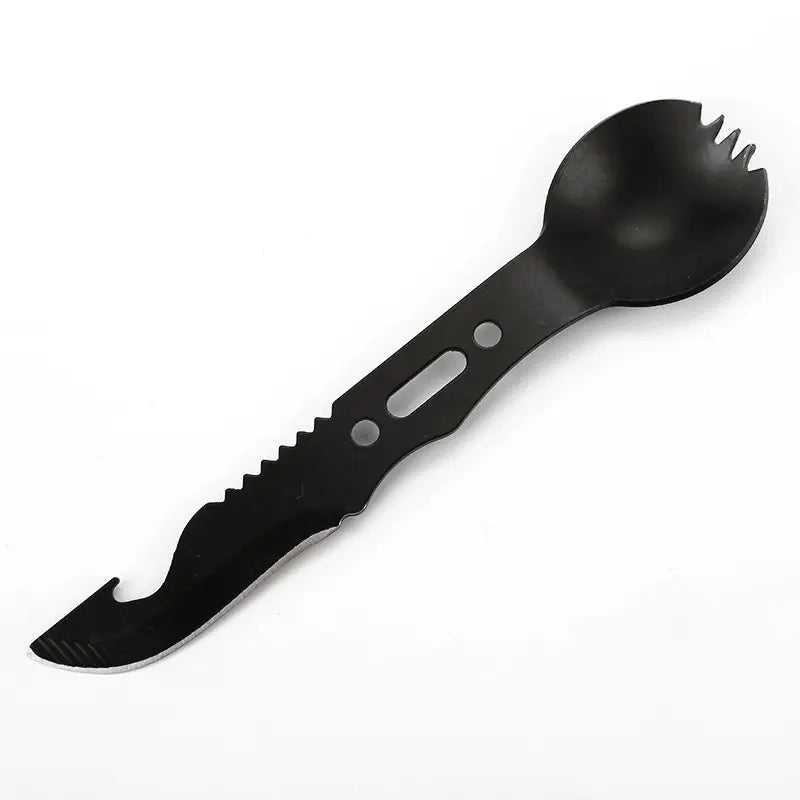 Camping Tableware Outdoor Stainless Steel Knife Fork Spoon Portable Multi-function Picnic Cutlery Outdoor Camping Equipment Doba