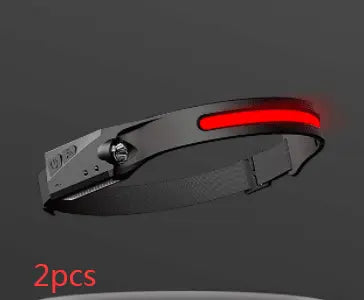 COB LED Induction Riding Headlamp Flashlight USB Rechargeable Waterproof Camping Headlight With All Perspectives Hunting Light Doba