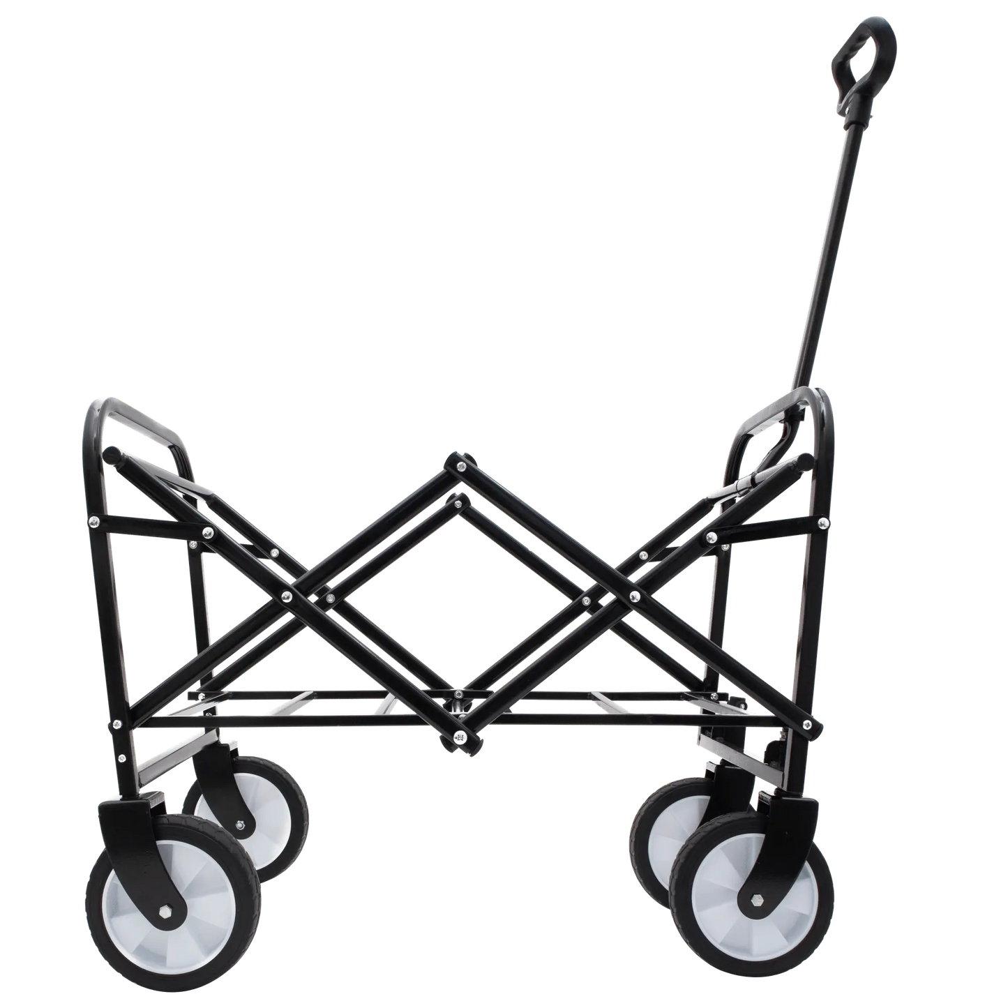 Collapsible Foldable Wagon Cart Beach Wagon Heavy Duty Utility Cart Utility Wagon Grocery Cart for for Camping Shopping Sports Gardeing Fishing Supports 225lbs ,All-Terrain Wheels black Doba
