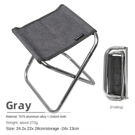 Outdoor folding chairs aluminum alloy fishing chairs barbecue folding stool portable camping pony Doba