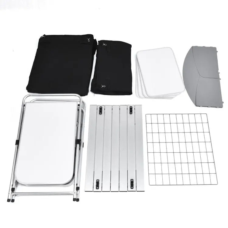 Folding Camping Table with Storage Organizer Doba