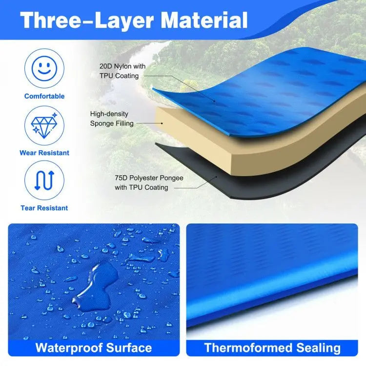 Hiking Outdoor Camping Lightweight Portable Sleeping Pad Doba
