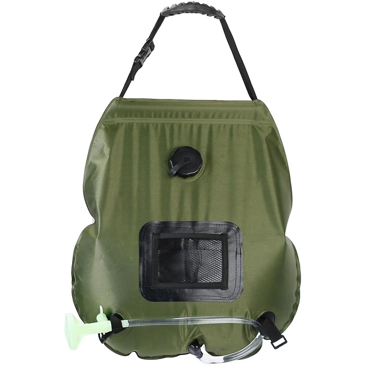 5Gal Solar Heating Camping Shower Bag w/ Removable Hose And Shower Head Doba