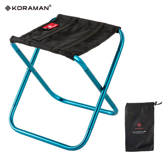 KORAMAN Blue Portable Camp Stool, Ultralight Folding Mini Chair For Camping Fishing Hiking Gardening Beach Outdoor Chair For Kid Adults Doba