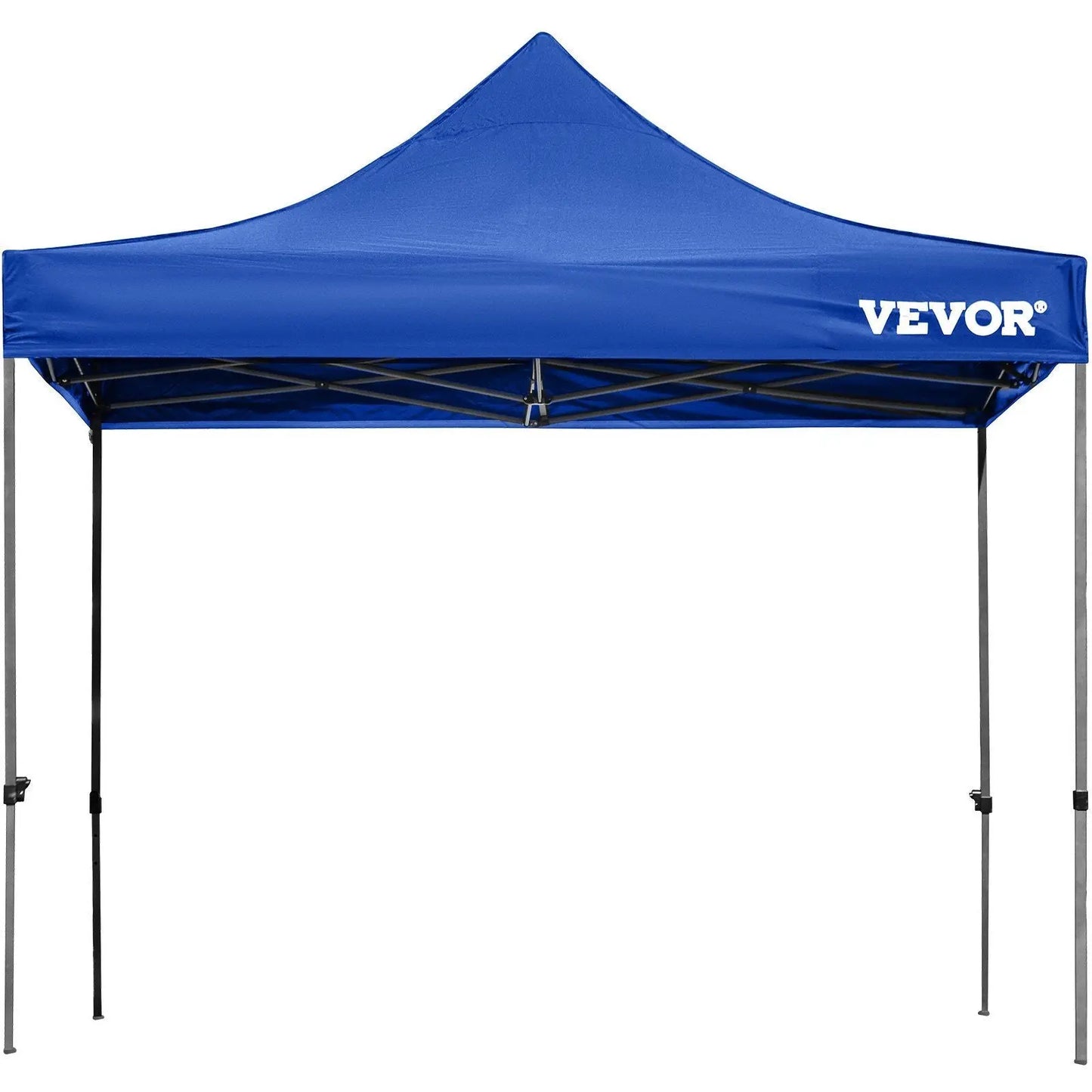 VEVOR Pop Up Canopy Tent, 10 x 10 FT, Outdoor Patio Gazebo Tent with Removable Sidewalls and Wheeled Bag, UV Resistant Waterproof Instant Gazebo Shelter for Party, Garden, Backyard, Blue Doba