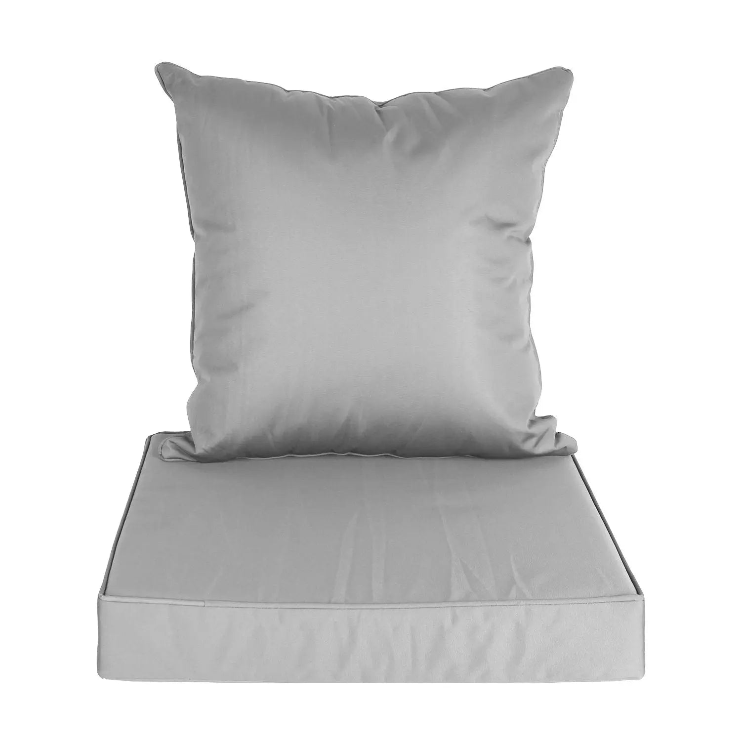 Outdoor Seat Cushion Set Waterproof Patio Furniture Cushion and Back Pillow Fade Resistant Deep Seat Set Chair Pad with Removable Cover for Chair Sofa Couch Doba