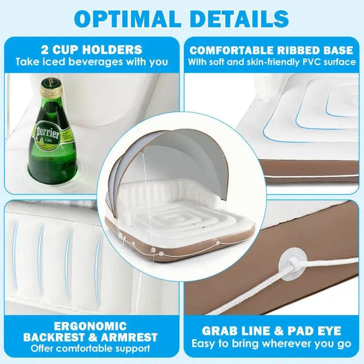 Inflatable Pool Float Lounge Swimming Raft Doba