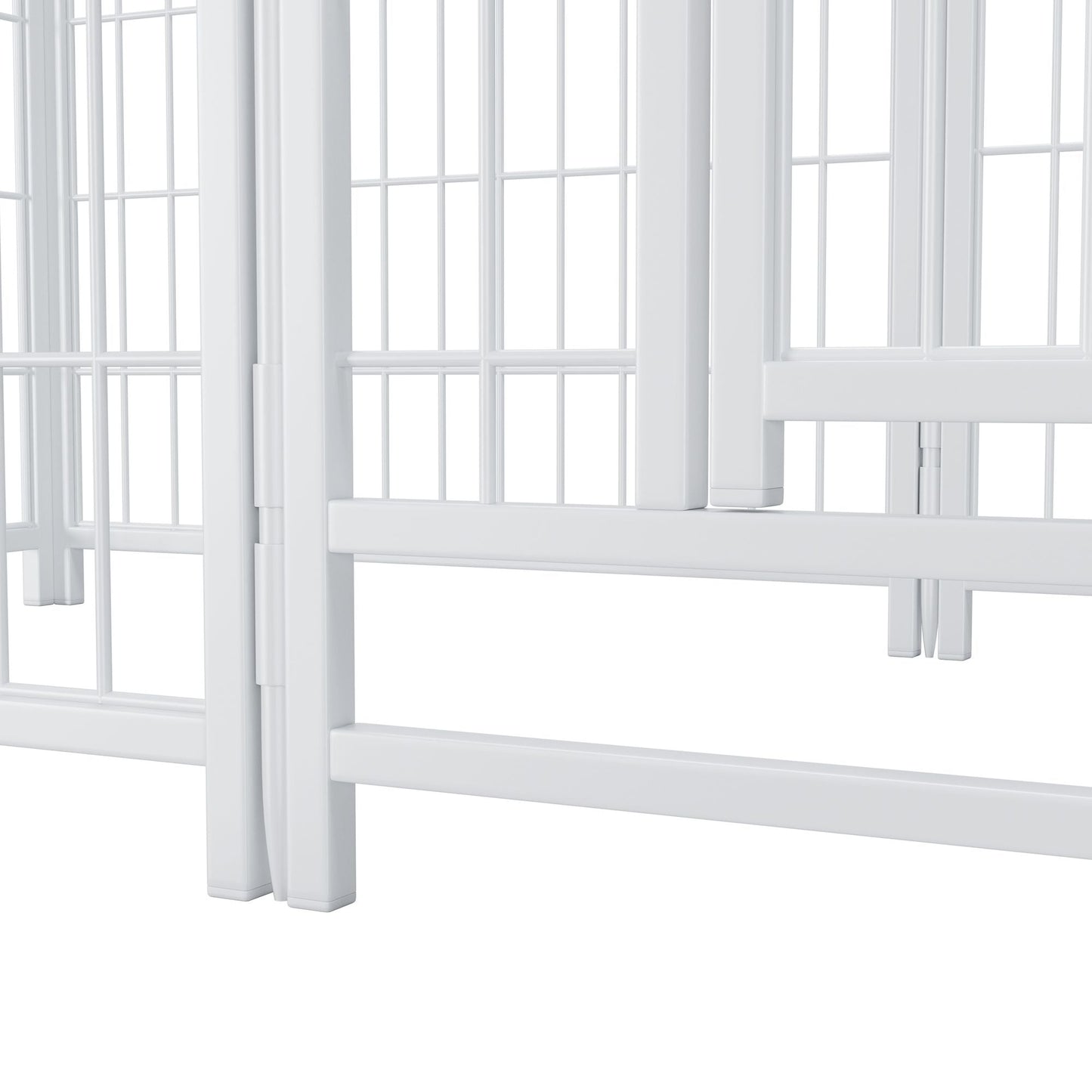 Dog Playpen Indoor 24 inch 8 Panels Metal Dog Pen Pet Dog Fence Outdoor Exercise Pen with Doors, Heavy Duty Dog Fence Puppy Pen for Large Medium Small Dogs Indoor Outdoor Foldable Pet Exercise Pen Doba