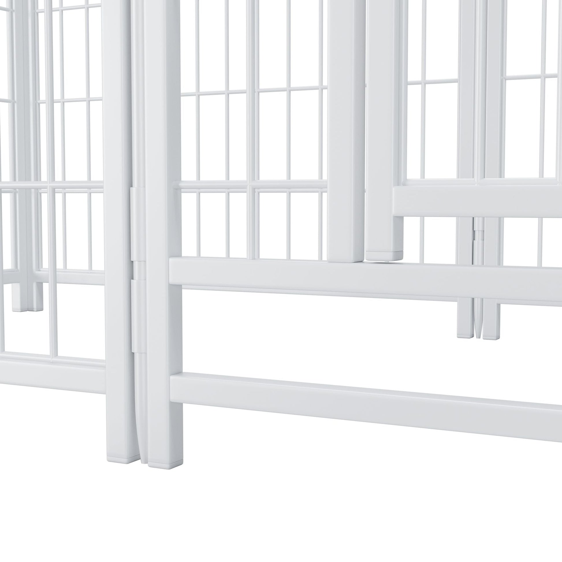 Dog Playpen Indoor 24 inch 8 Panels Metal Dog Pen Pet Dog Fence Outdoor Exercise Pen with Doors, Heavy Duty Dog Fence Puppy Pen for Large Medium Small Dogs Indoor Outdoor Foldable Pet Exercise Pen Doba