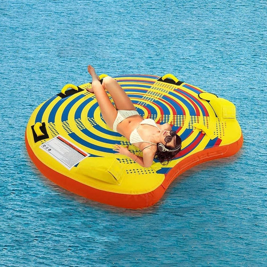 1 or 2 Person Inflatable Towable Tube for Boating with Quick Connector - Freetyme Store